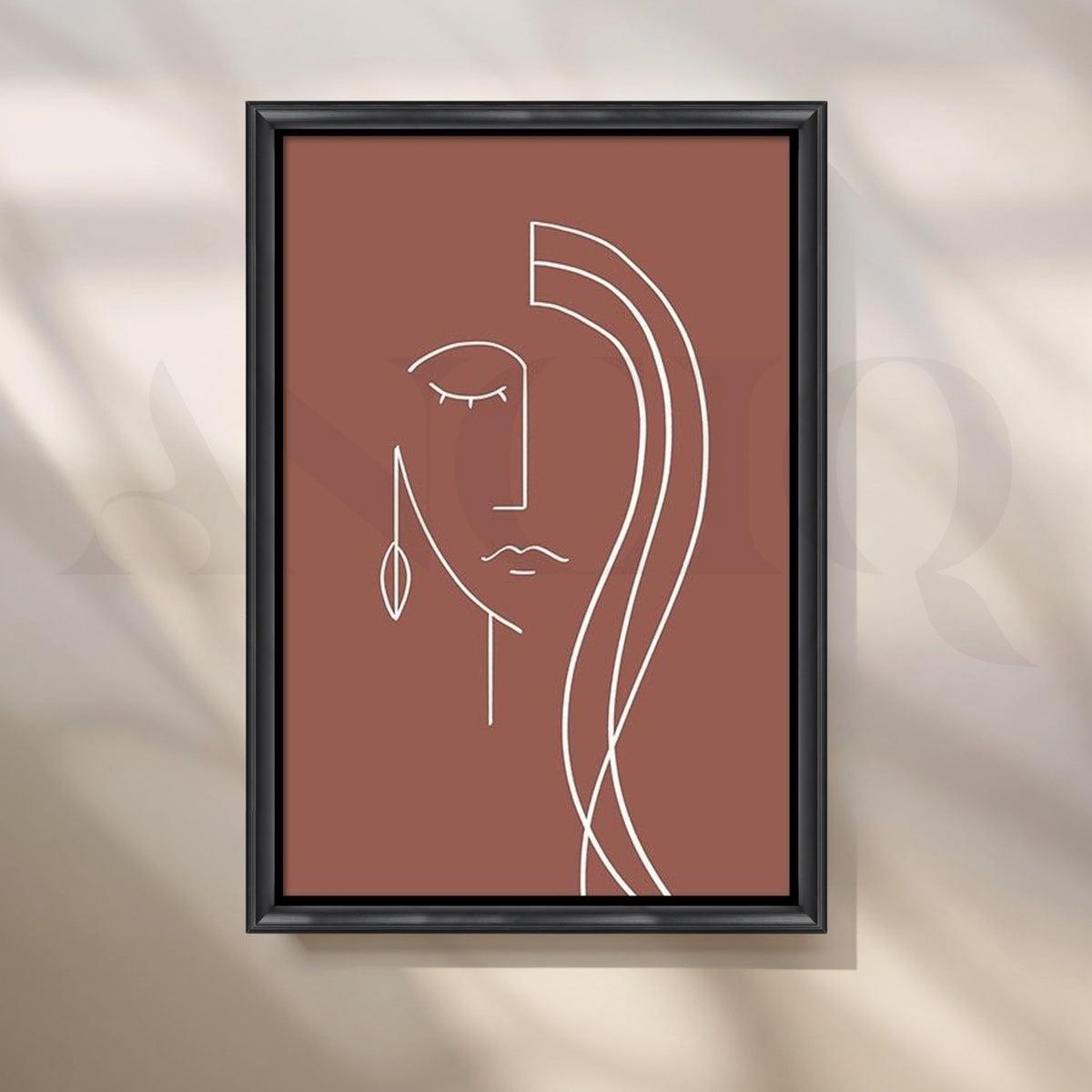 Silent Gaze Canvas Artwork – Asha Art Studio – Image 3