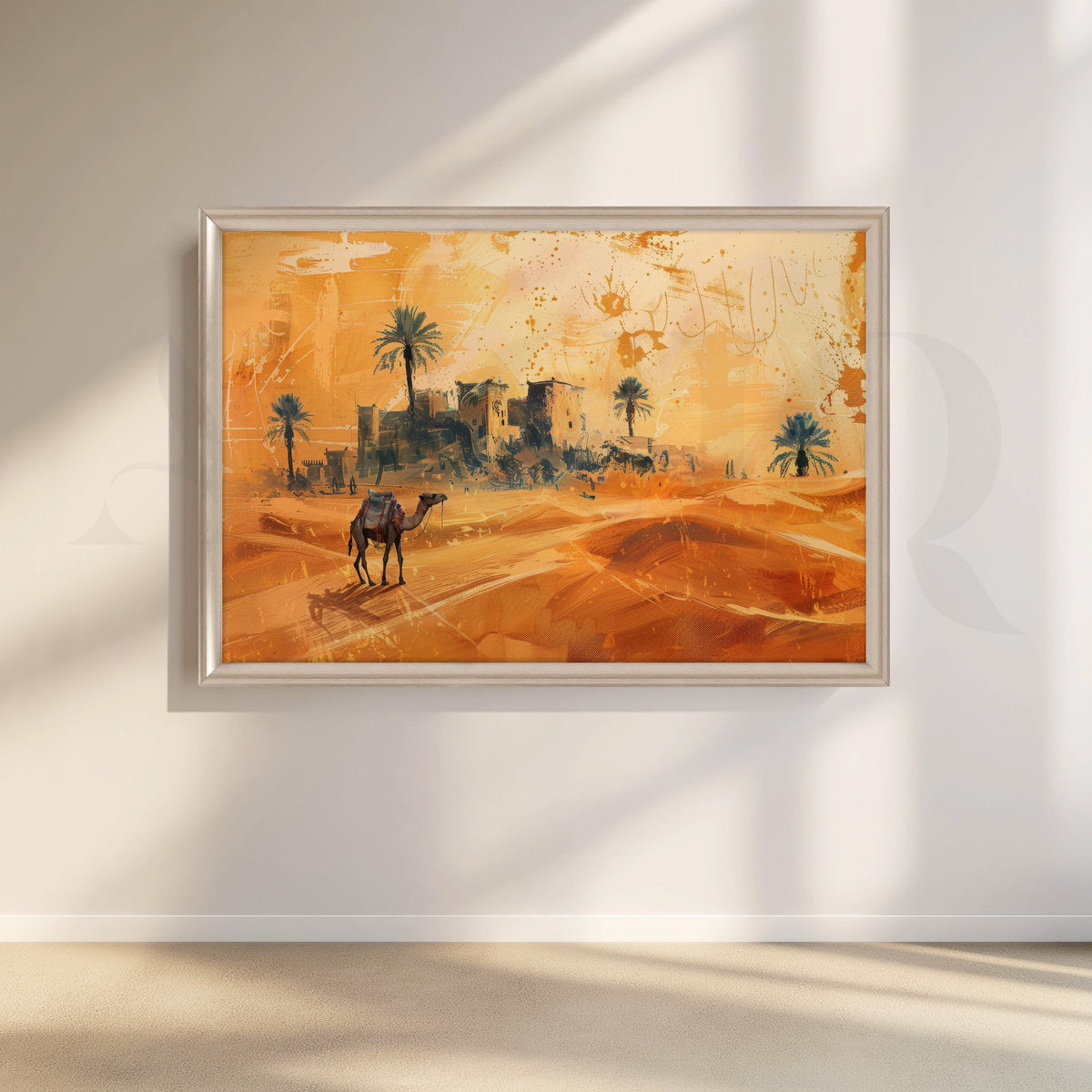 Camel Caravan Canvas Artwork – Asha Art Studio – Image 4