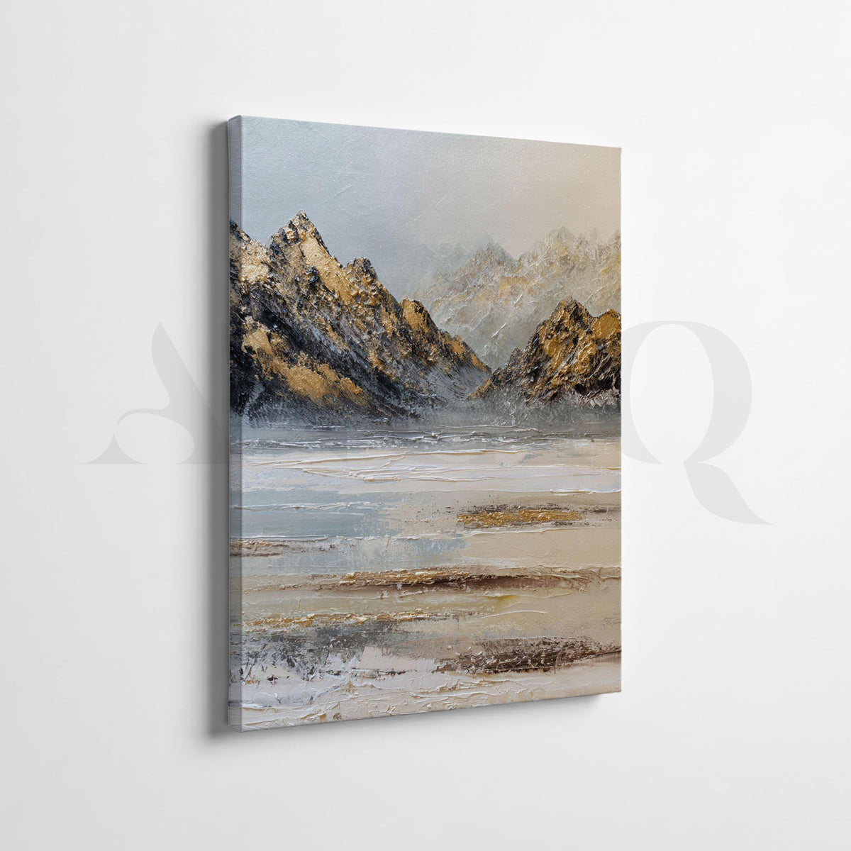 Snowy Mountain Landscape Gallery Walls Set of 2 – Asha Art Studio – Image 4