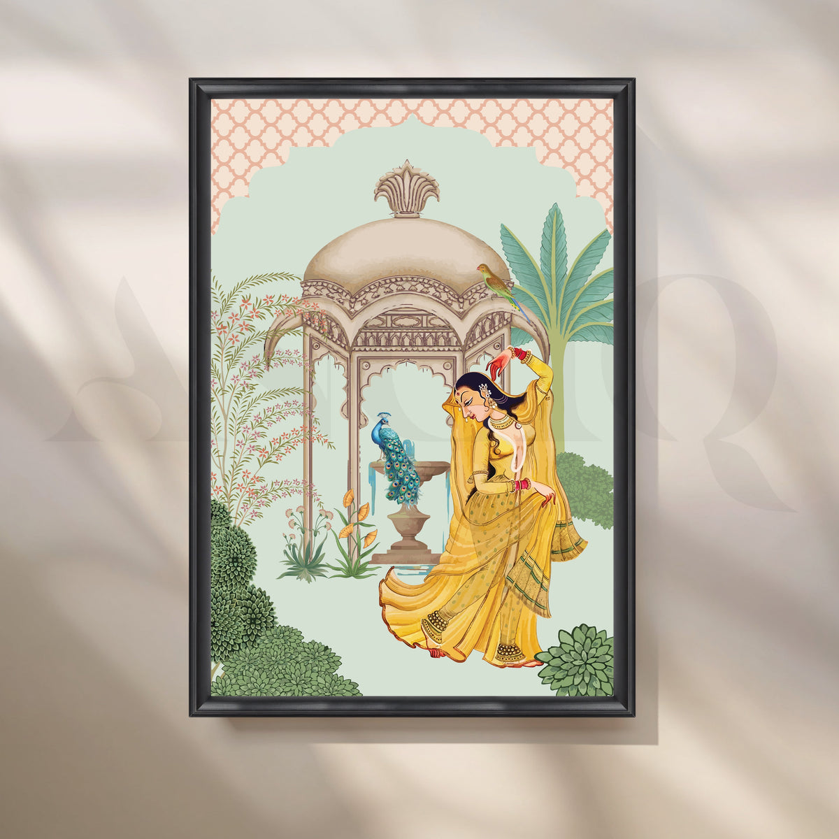 Grace in Yellow Canvas Artwork – Asha Art Studio – Image 3