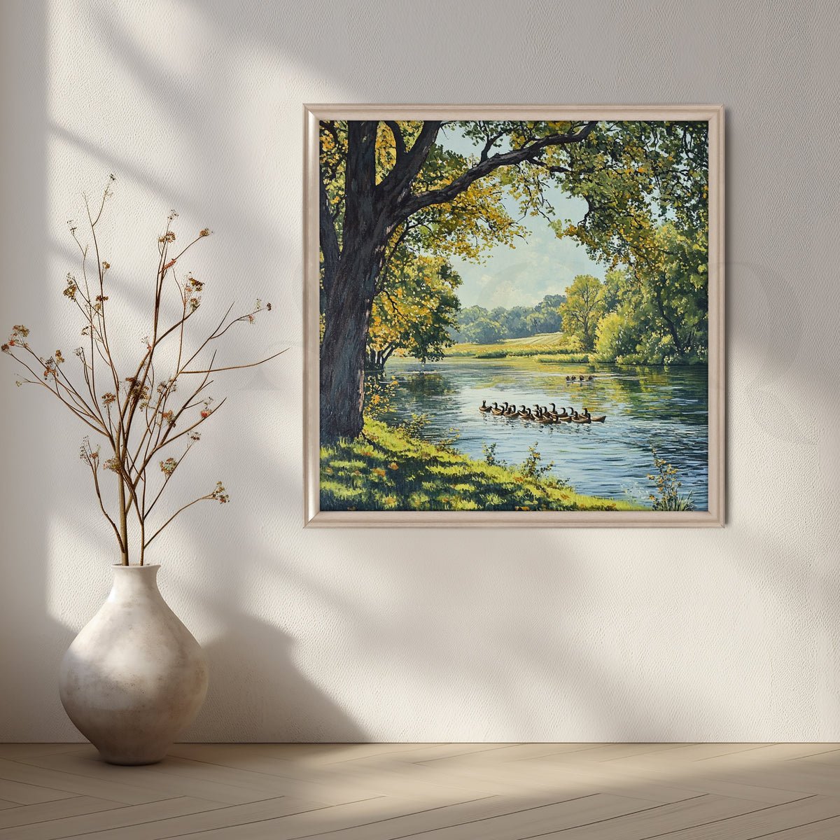 River Parade Canvas Artwork – Asha Art Studio – Image 4