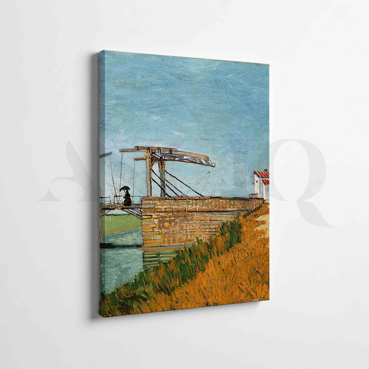 Riverside Bridge Landscape Gallery Wall Artwork Set of 2 – Asha Art Studio – Image 4