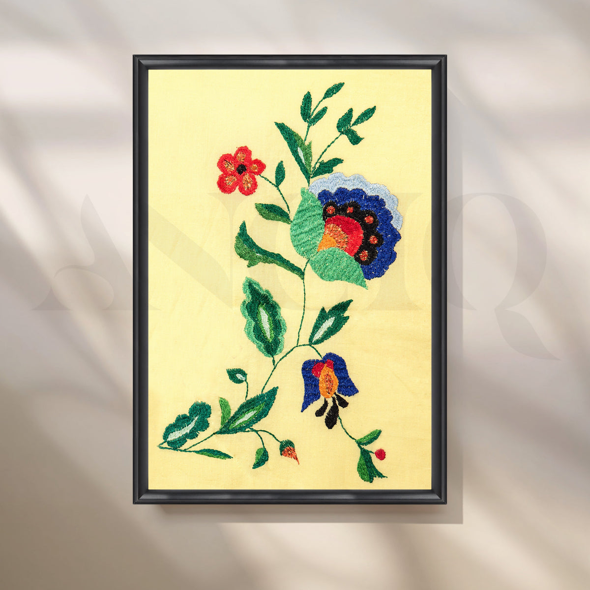 Folk Bloom Canvas Artwork – Asha Art Studio – Image 3