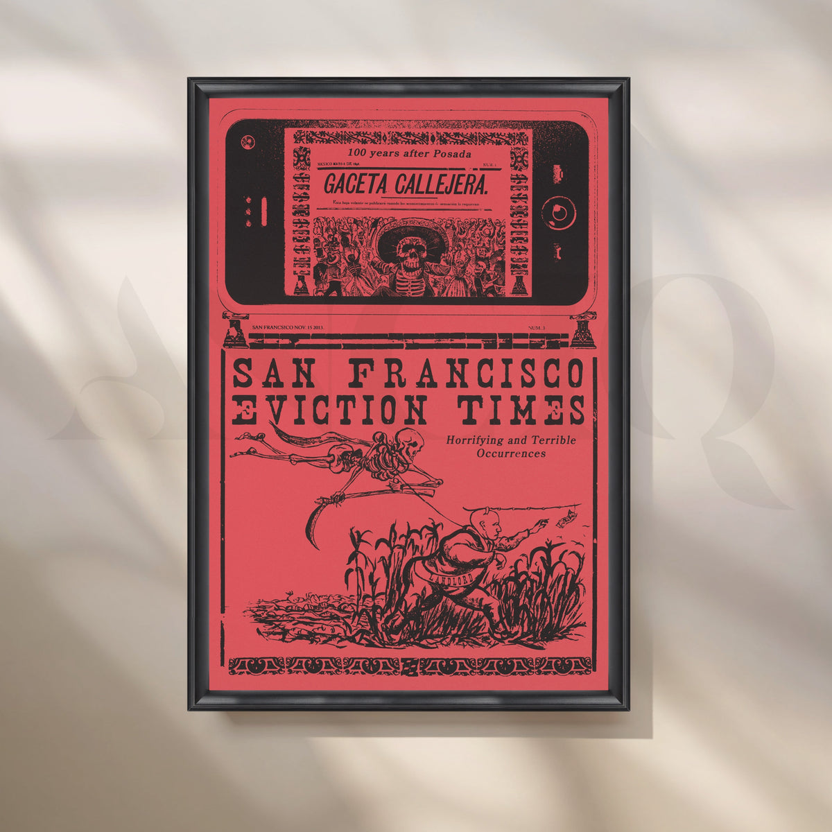 Eviction Times Chronicle Canvas Artwork – Asha Art Studio – Image 3