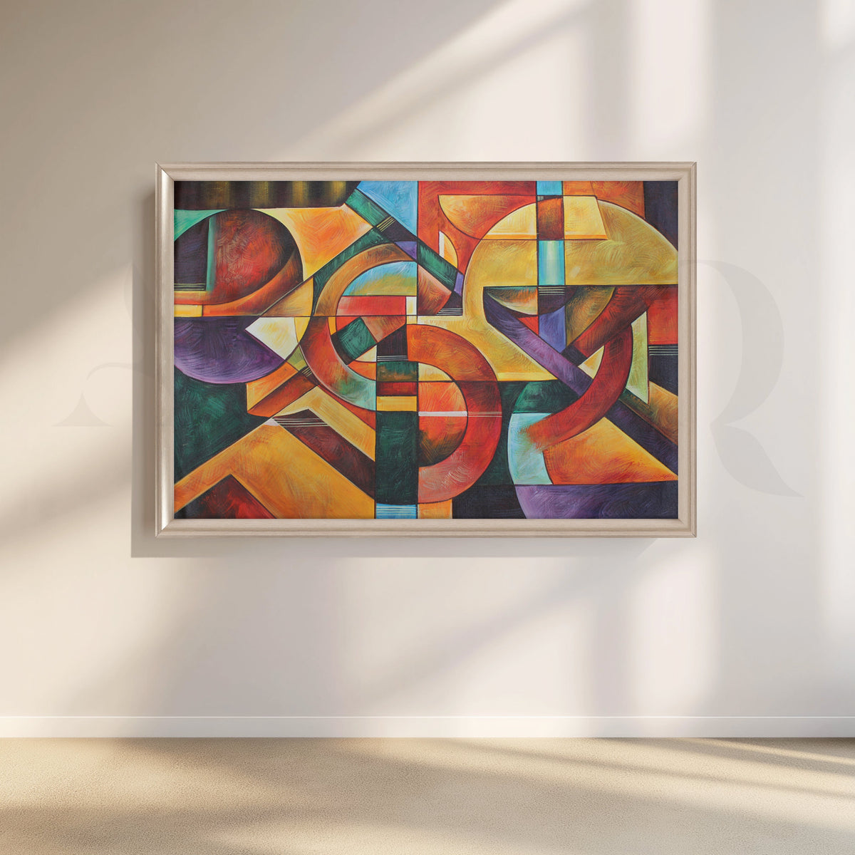 Vibrant Multicolor Geometric Artwork – Asha Art Studio – Image 4