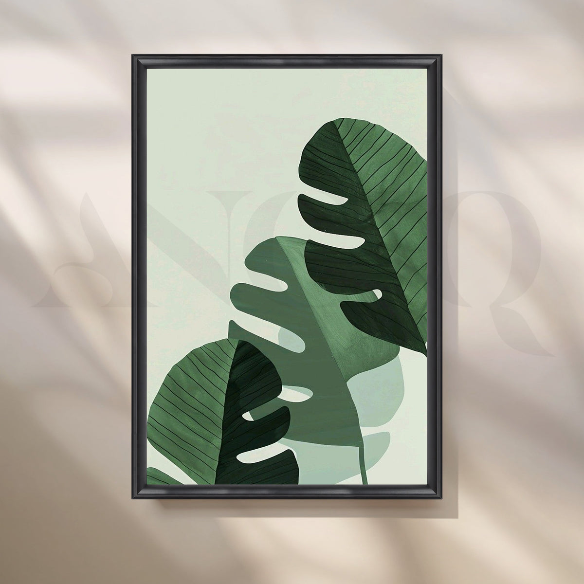 Banana Leaves Canvas Artwork – Asha Art Studio – Image 3