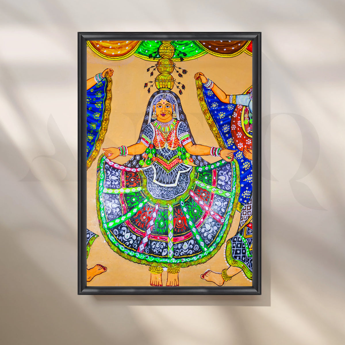 Tribal Dance Canvas Artwork – Asha Art Studio – Image 3