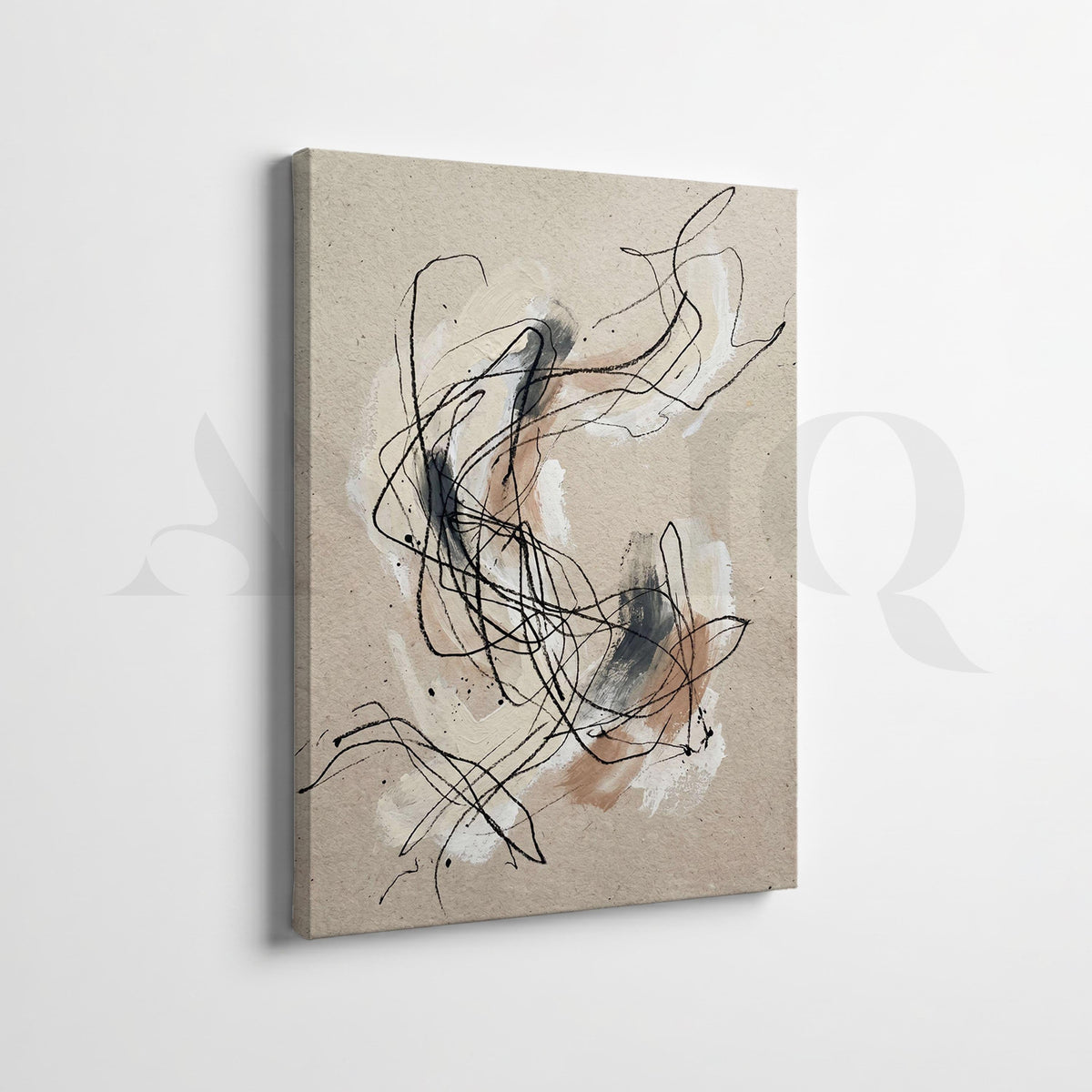 Minimal Line Abstract Gallery Wall Set of 2 – Asha Art Studio – Image 4