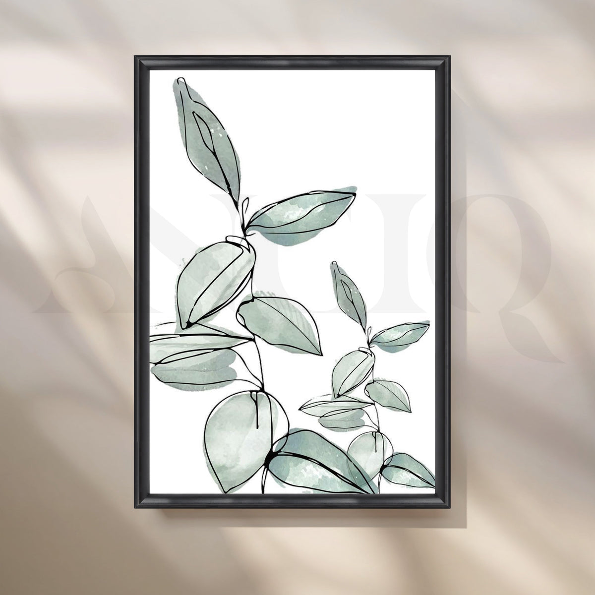 Botanical Flow Canvas Artwork – Asha Art Studio – Image 3
