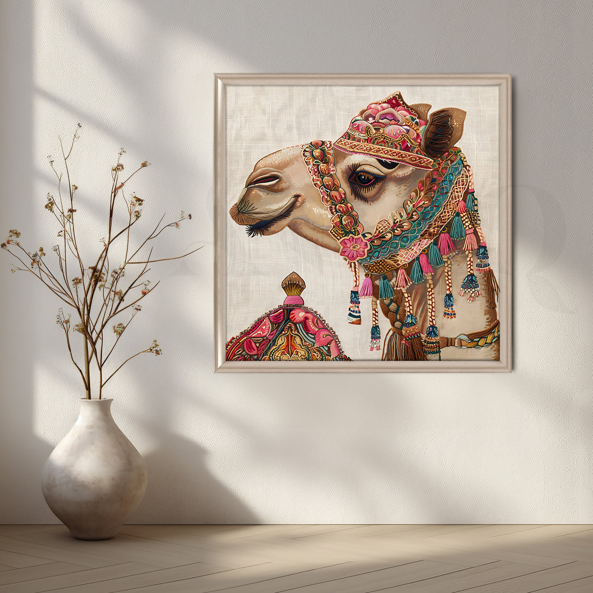 The Desert Royalty Canvas Artwork – Asha Art Studio – Image 4