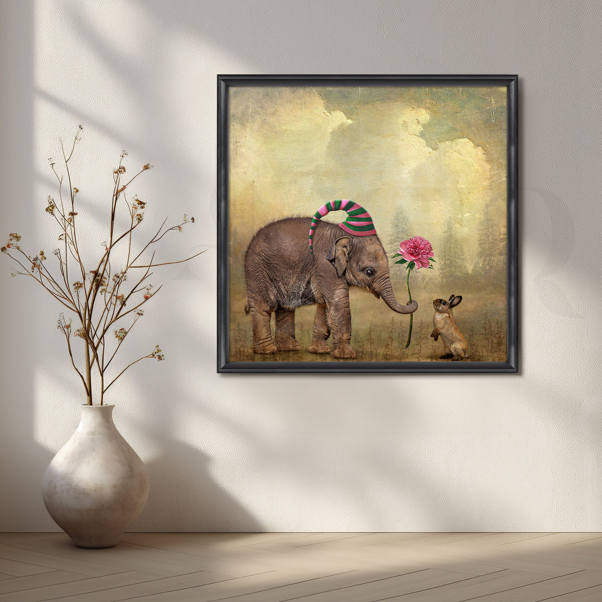 The Gentle Exchange Canvas Artwork – Asha Art Studio – Image 3