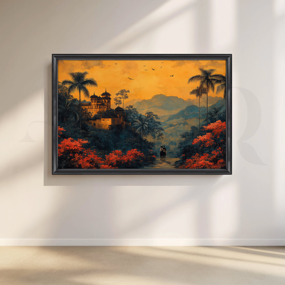 Palace at Golden Dusk Canvas Artwork – Asha Art Studio – Image 3