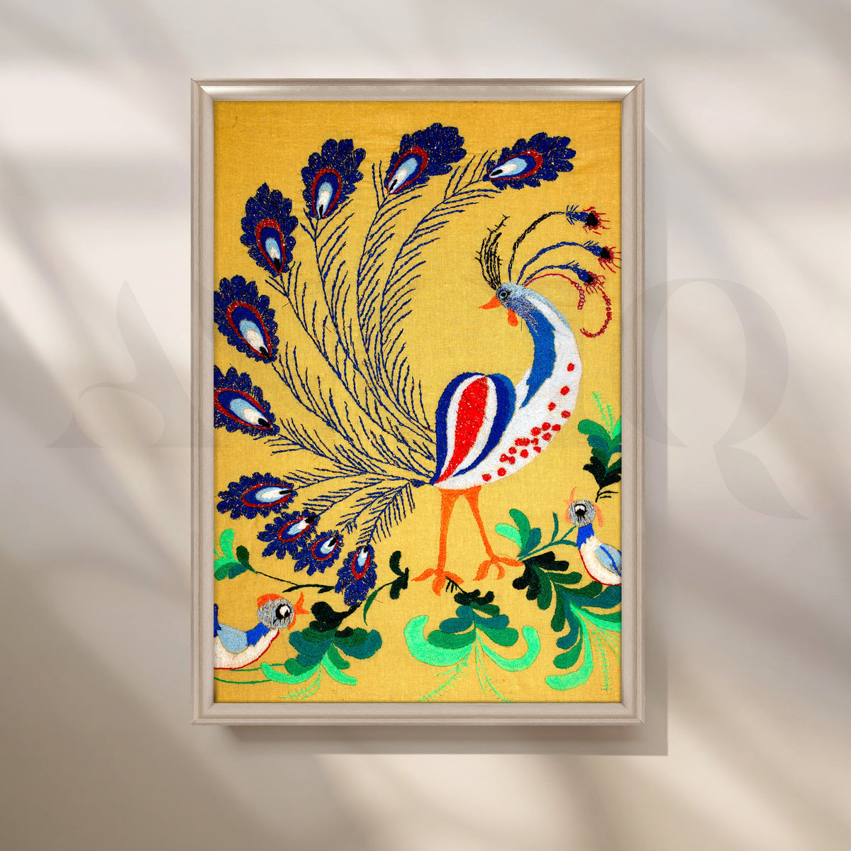 Majestic Peacock Canvas Artwork – Asha Art Studio – Image 4