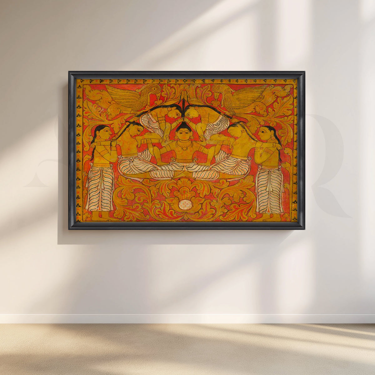 Traditional Divine Gathering Canvas Artwork – Asha Art Studio – Image 3