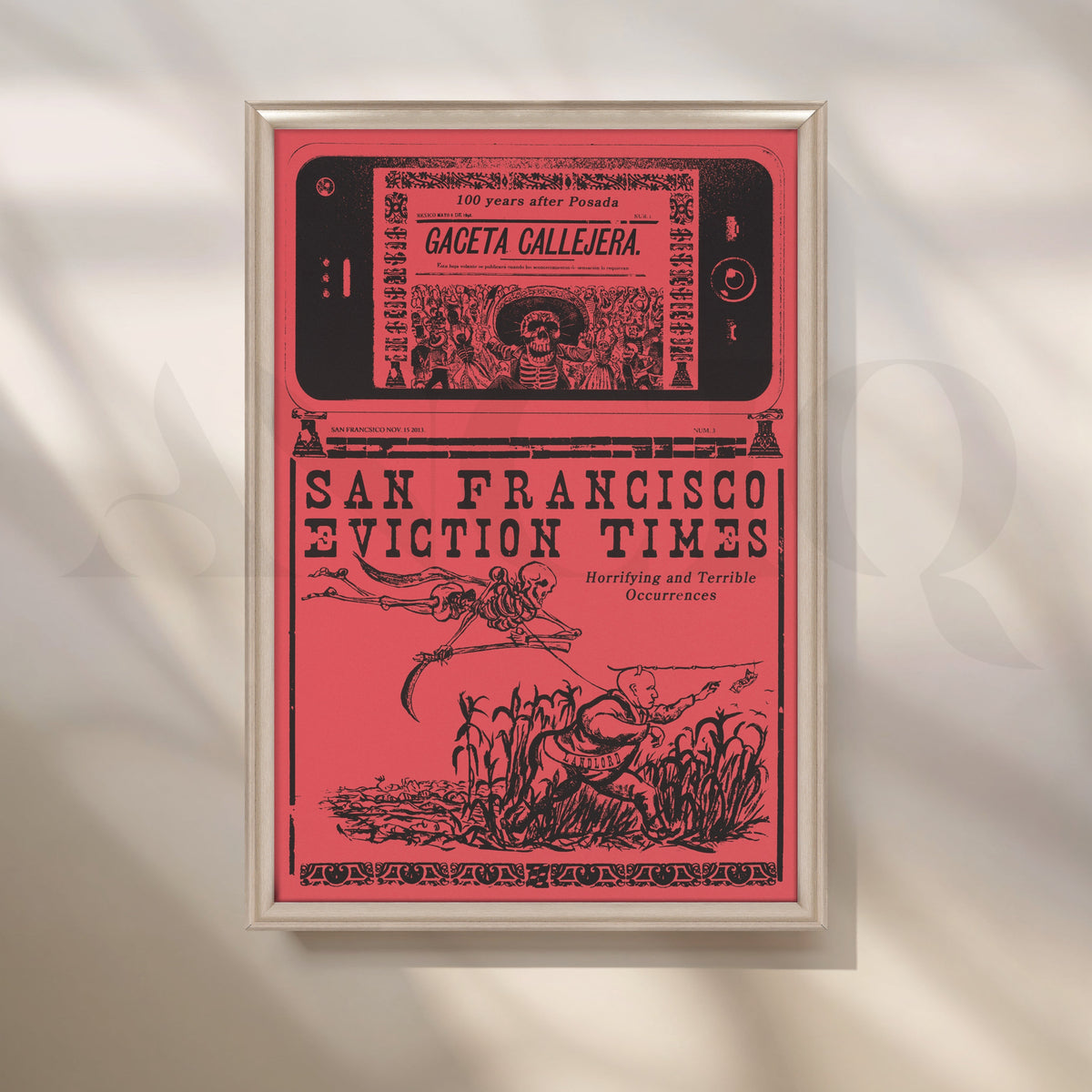 Eviction Times Chronicle Canvas Artwork – Asha Art Studio – Image 4
