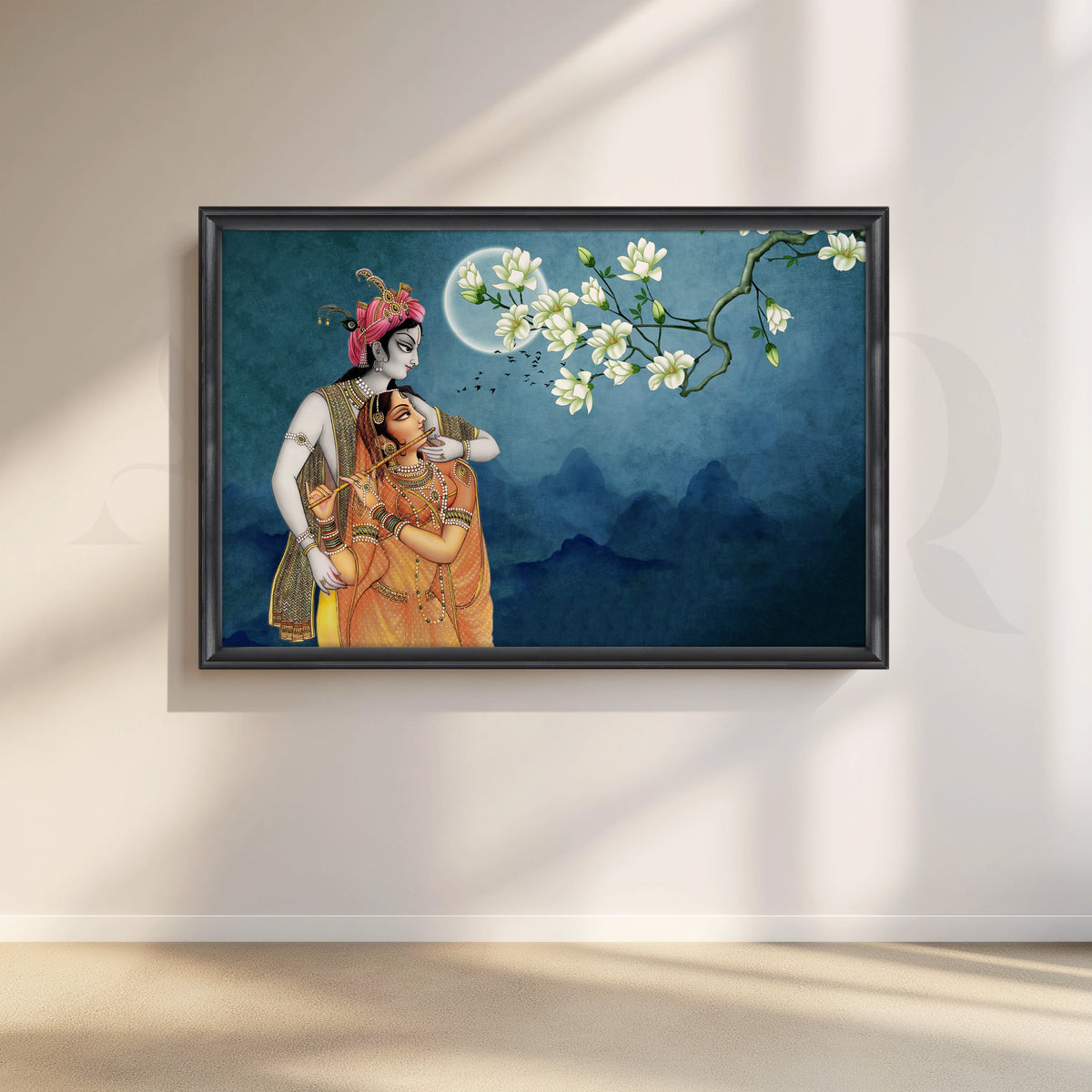 Moonlit Devotion Canvas Artwork for Bedroom – Asha Art Studio – Image 3