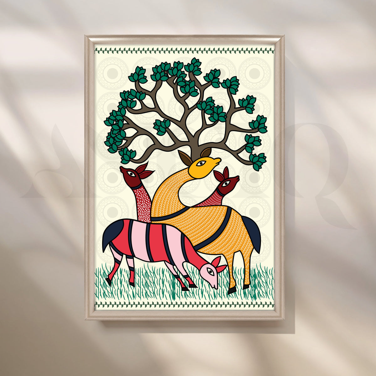 Grazing Harmony Canvas Artwork – Asha Art Studio – Image 4