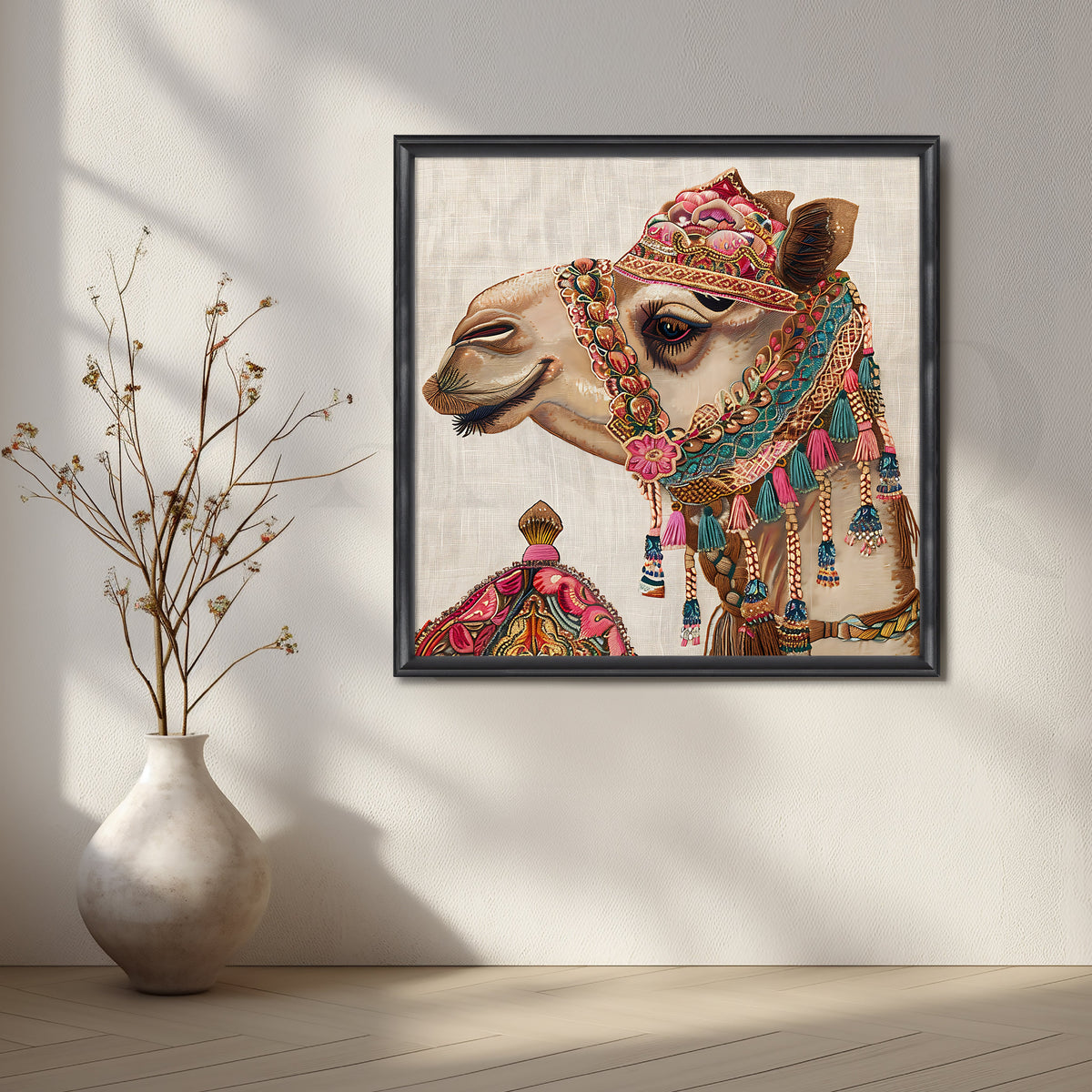 The Desert Royalty Canvas Artwork – Asha Art Studio – Image 3