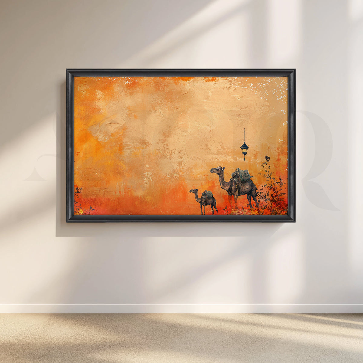 Golden Caravan Canvas Artwork – Asha Art Studio – Image 3