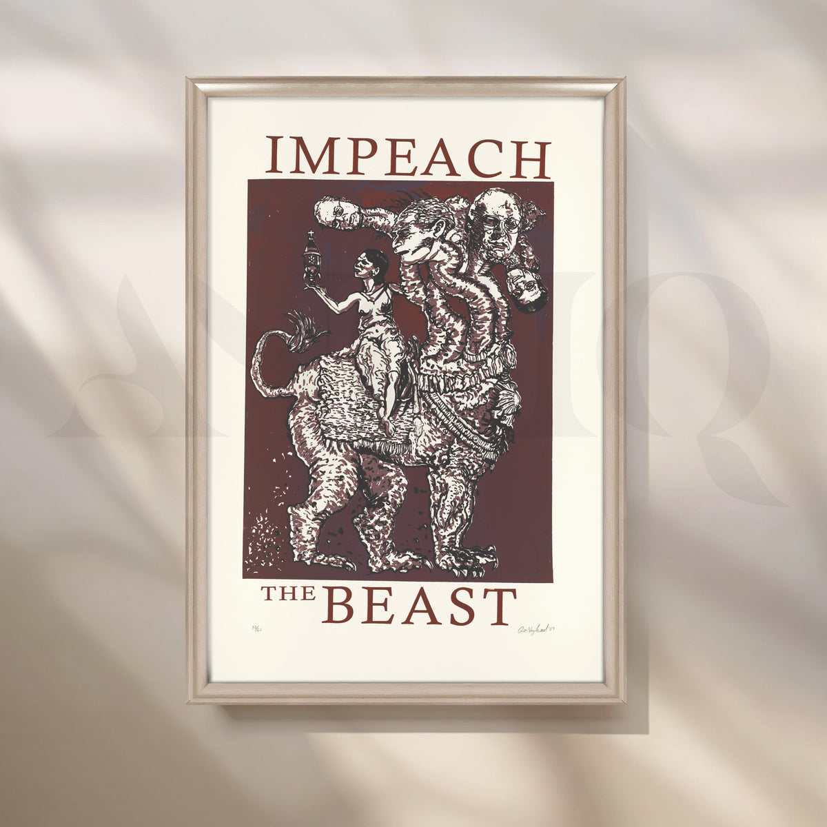 Impeach the Beast Canvas Artwork – Asha Art Studio – Image 5