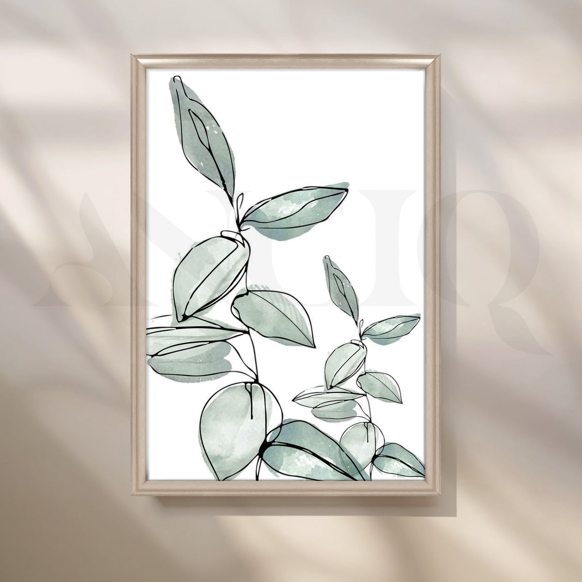 Botanical Flow Canvas Artwork – Asha Art Studio – Image 4