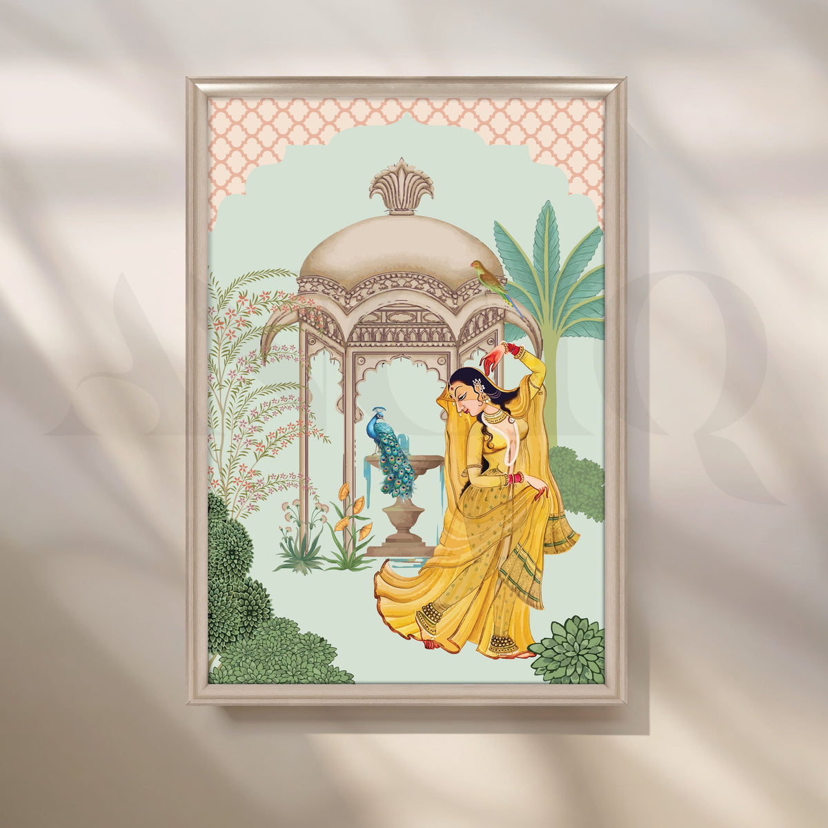 Grace in Yellow Canvas Artwork – Asha Art Studio – Image 4