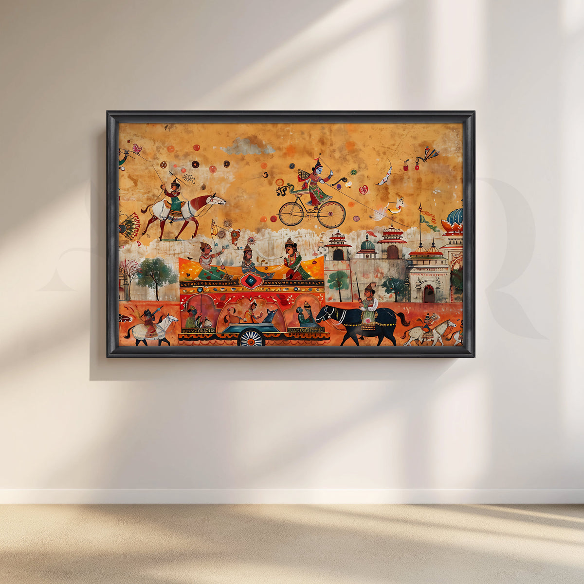 Royal Parade of Joy Canvas Artwork – Asha Art Studio – Image 3