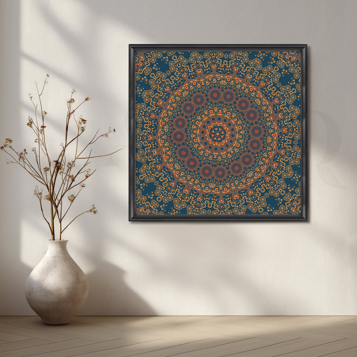 Royal Mandala Pattern Canvas Artwork – Asha Art Studio – Image 3