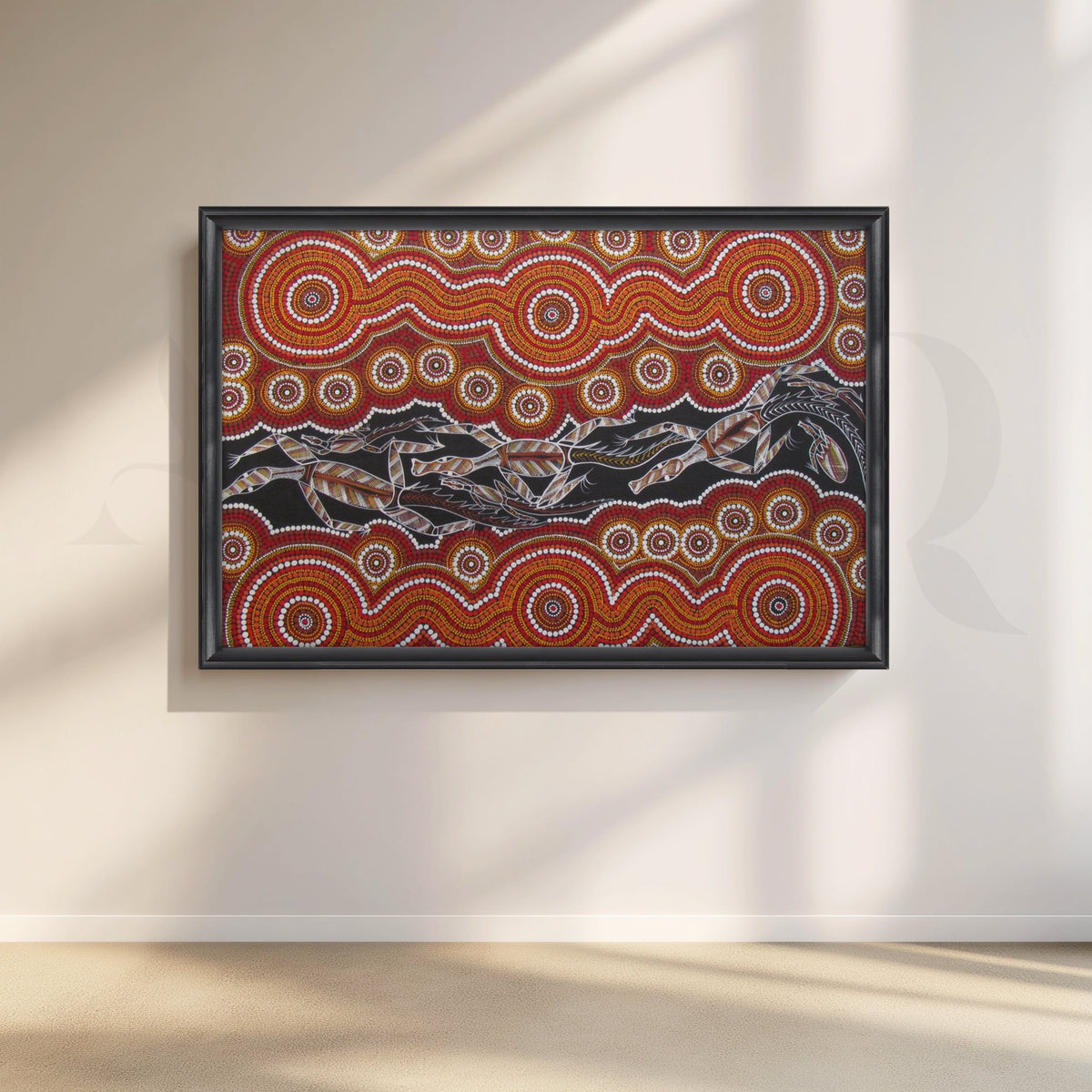 Aboriginal Rhythm Dot Art Canvas Wall Décor – Asha Art Studio – Image 3