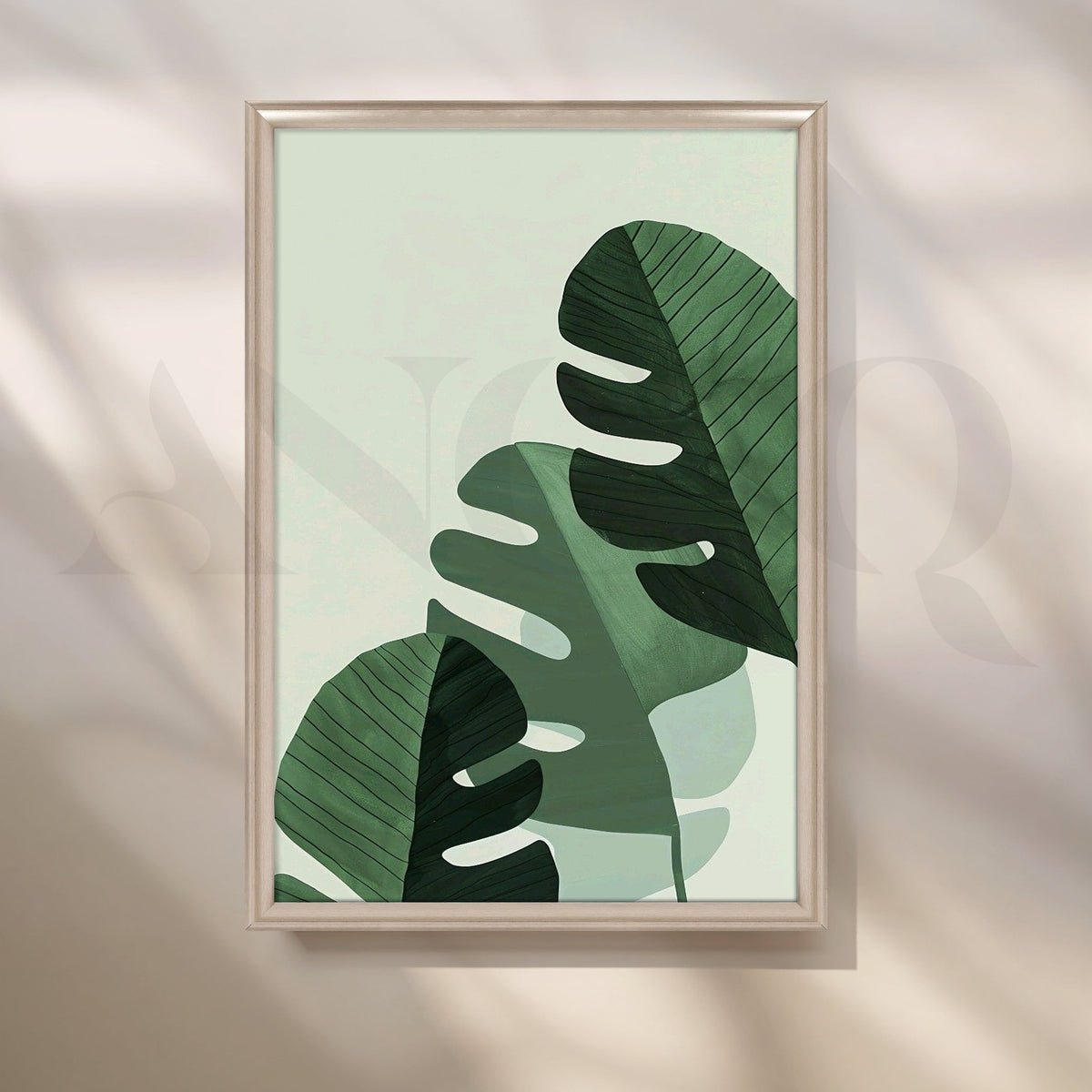 Banana Leaves Canvas Artwork – Asha Art Studio – Image 4