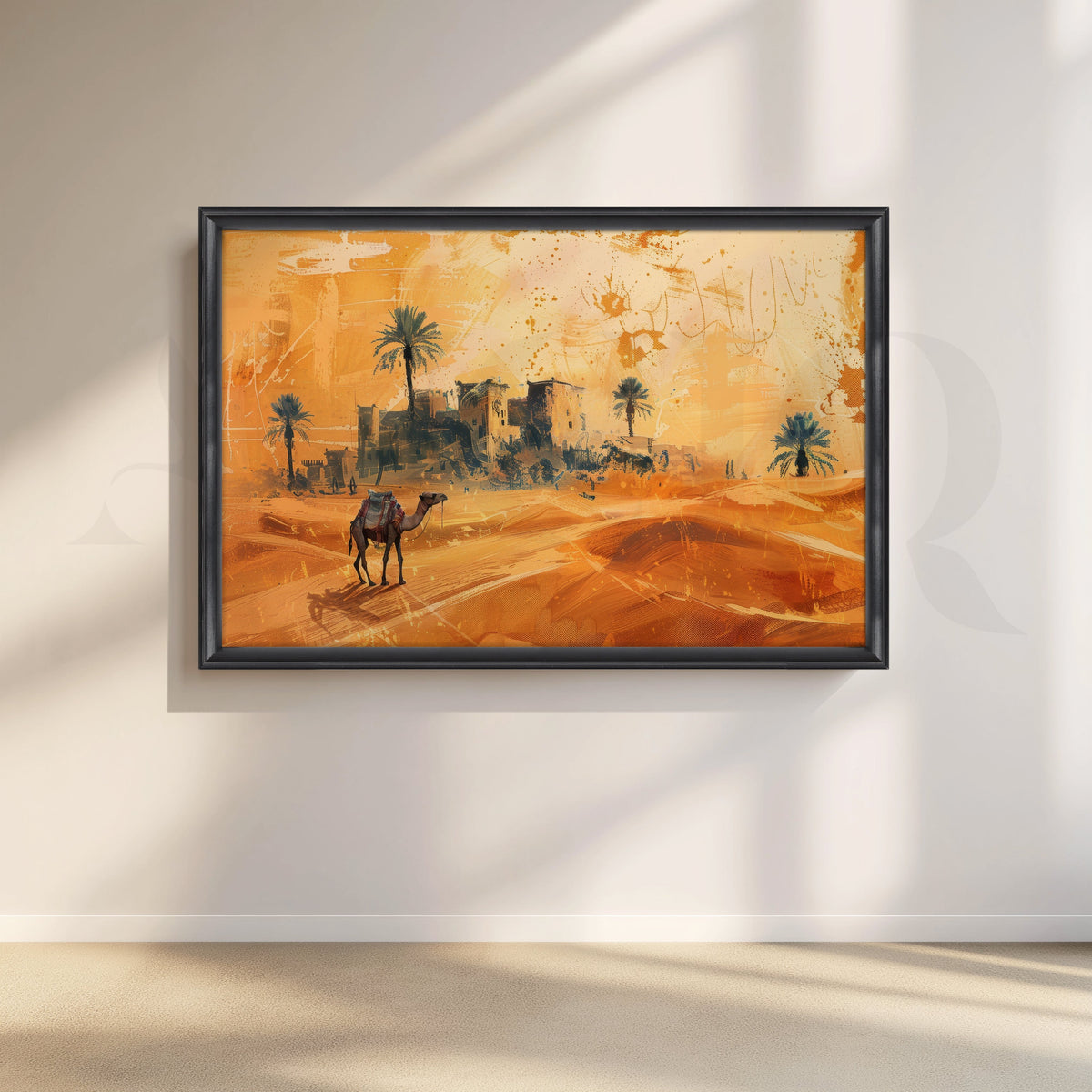 Camel Caravan Canvas Artwork – Asha Art Studio – Image 3