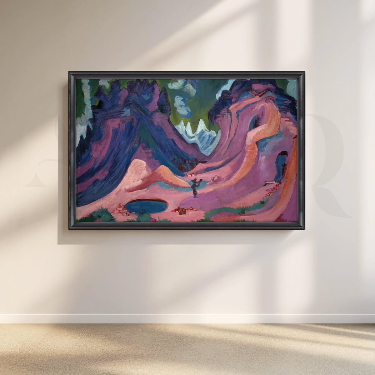 Amethyst Canyon Canvas Artwork – Asha Art Studio – Image 3