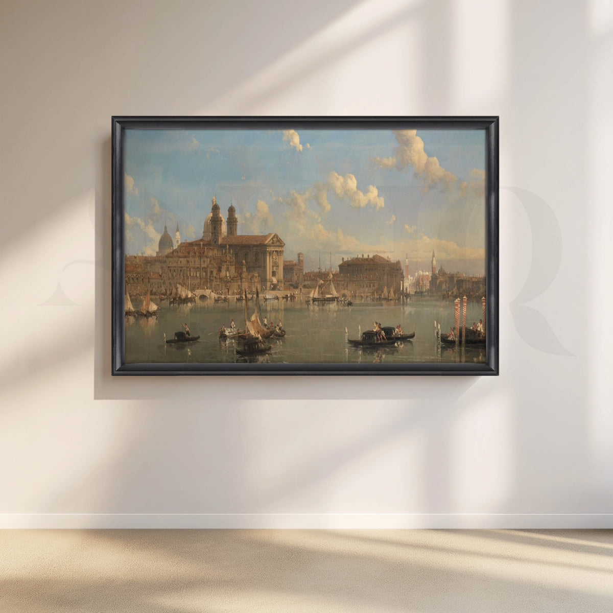 Venetian Waterfront Canvas Artwork – Asha Art Studio – Image 3