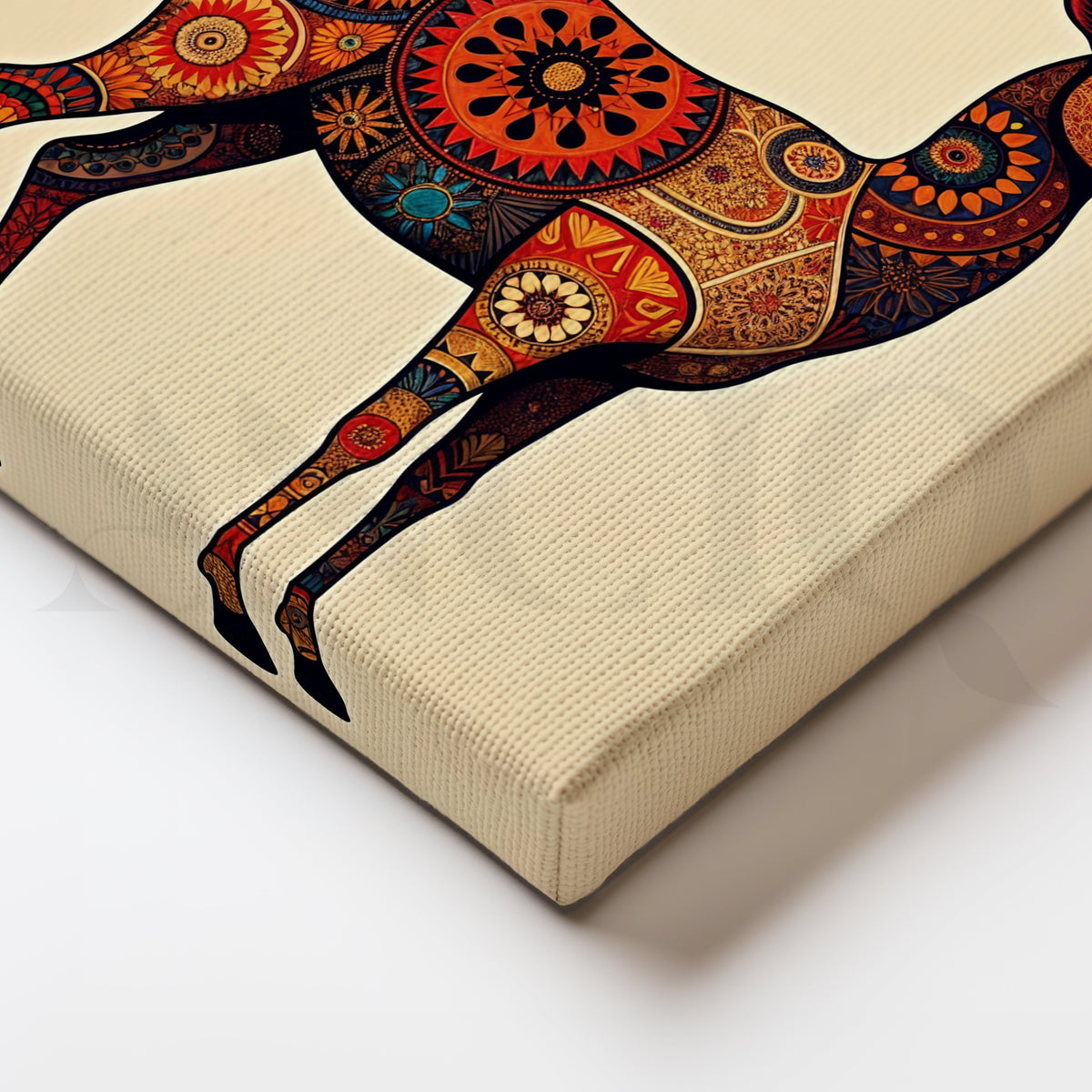 Mandala Stag Canvas Artwork – Asha Art Studio – Image 2