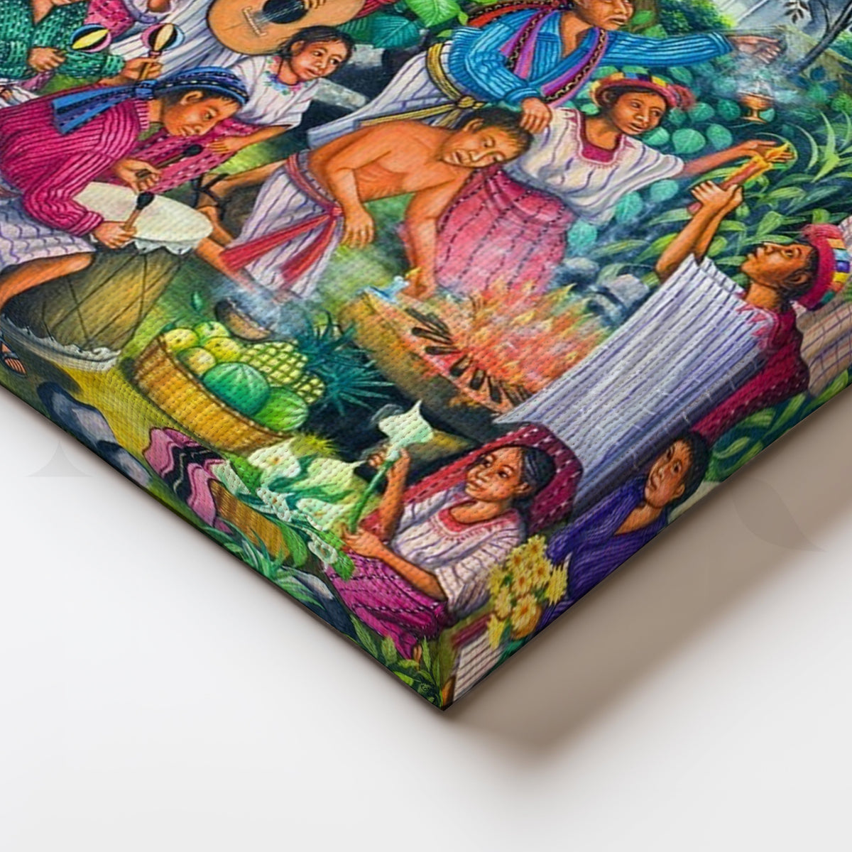 Village Festival Celebration Canvas Artwork – Asha Art Studio – Image 2
