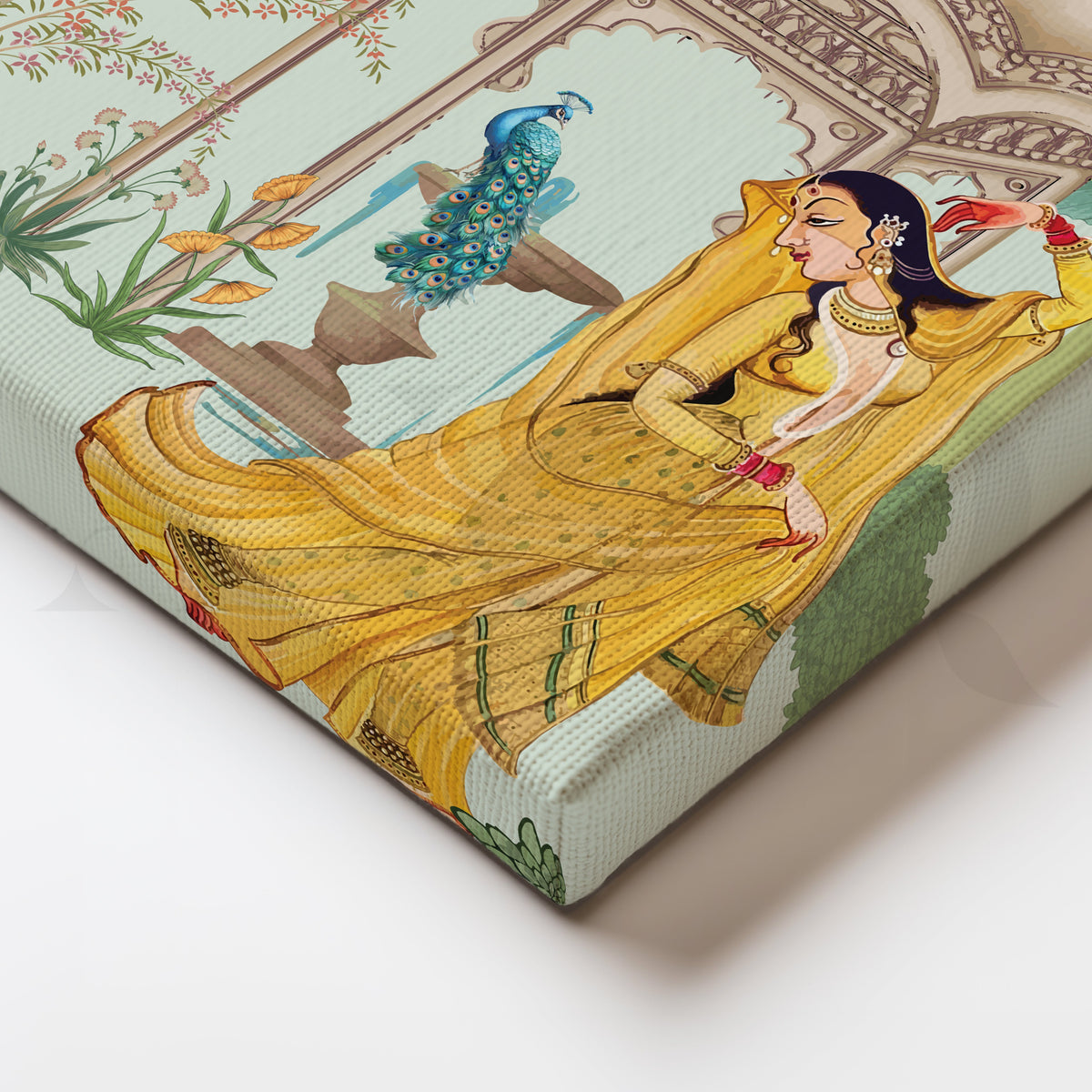 Grace in Yellow Canvas Artwork – Asha Art Studio – Image 2