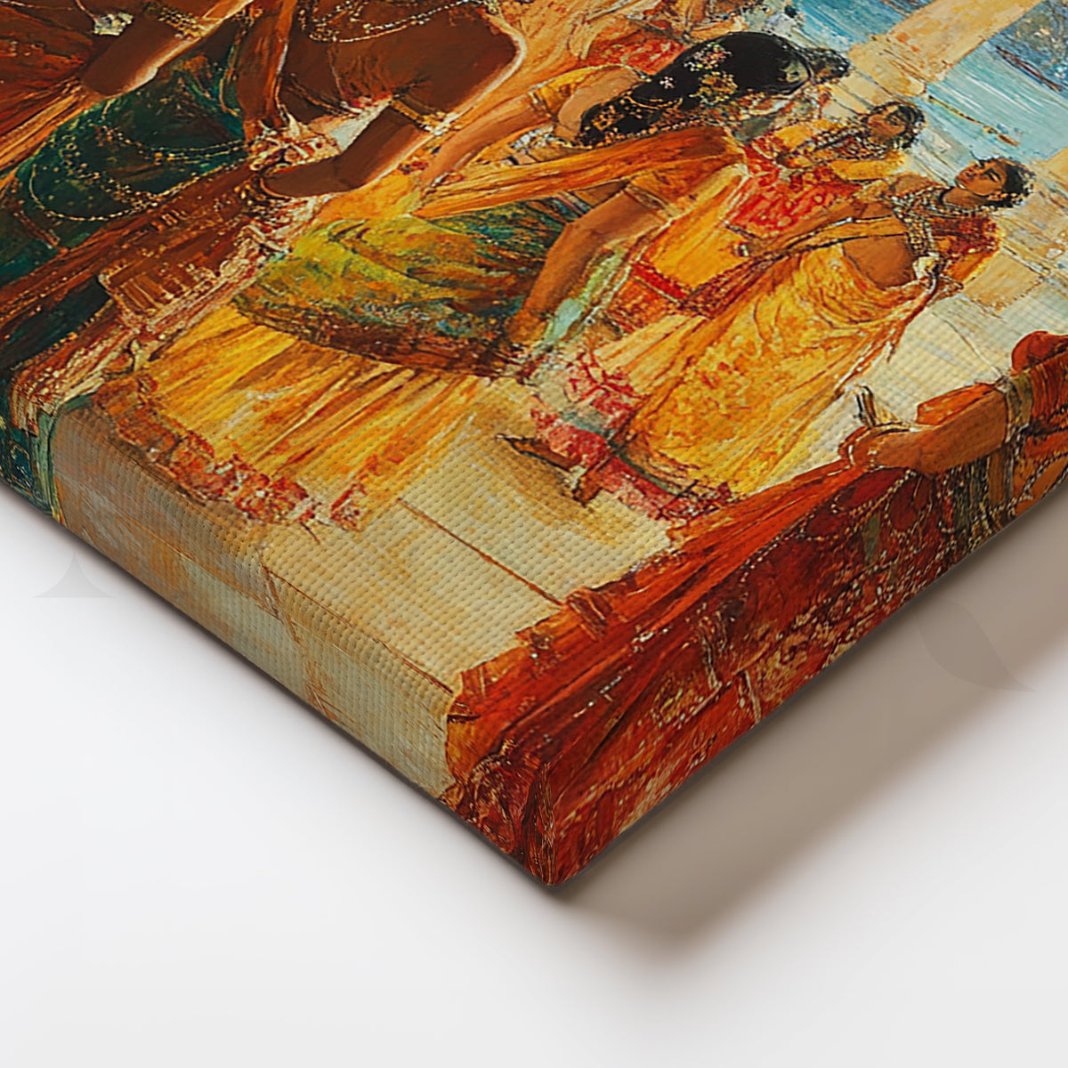 Seaside Palace Soirée Canvas Artwork – Asha Art Studio – Image 2