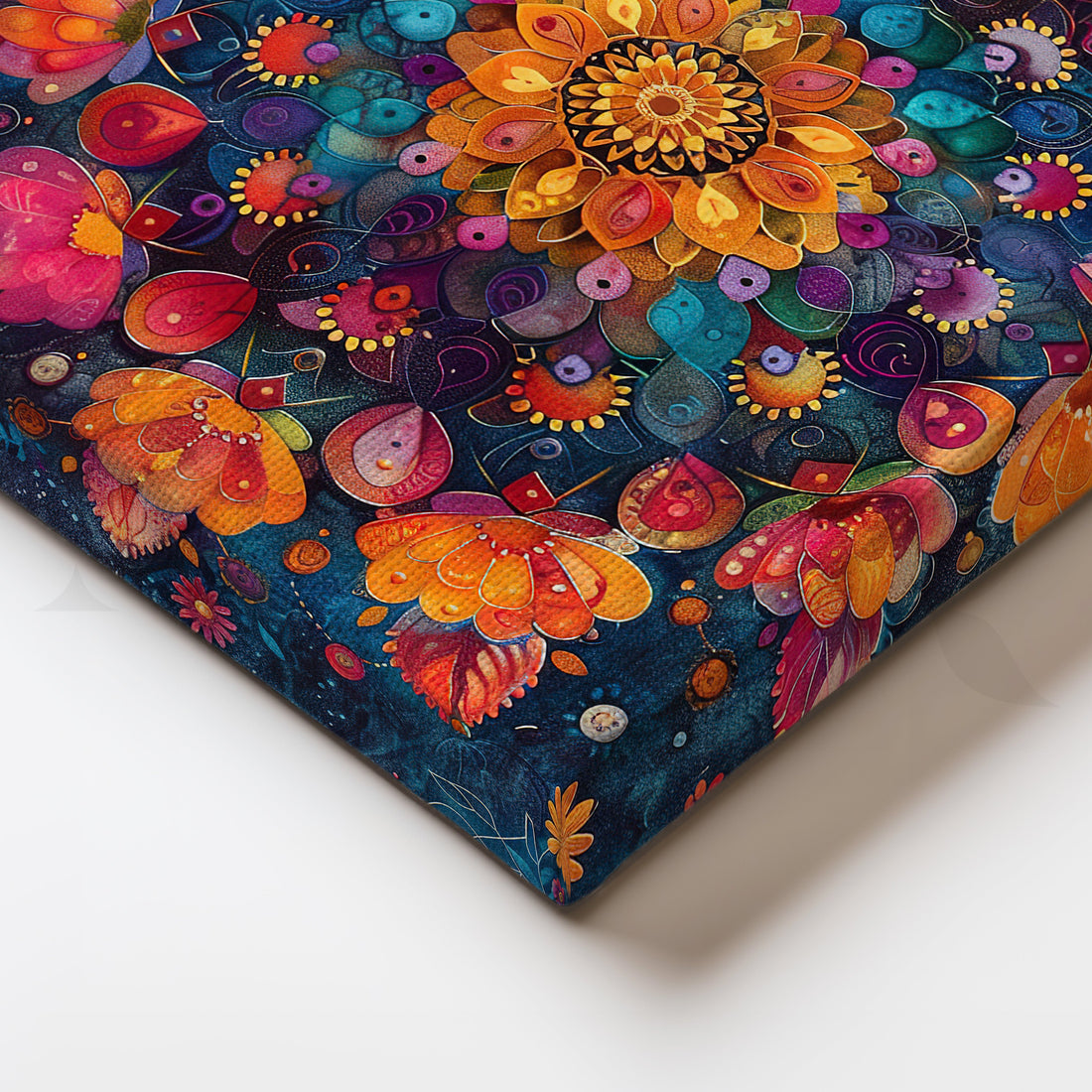 Mystic Mandala Bloom Canvas Artwork – Asha Art Studio
