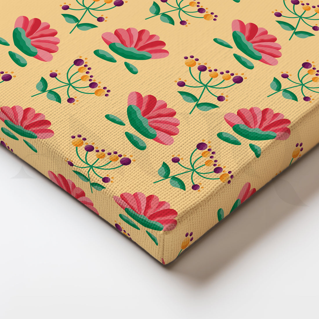 Blooming Petal Repeat Canvas Artwork – Asha Art Studio