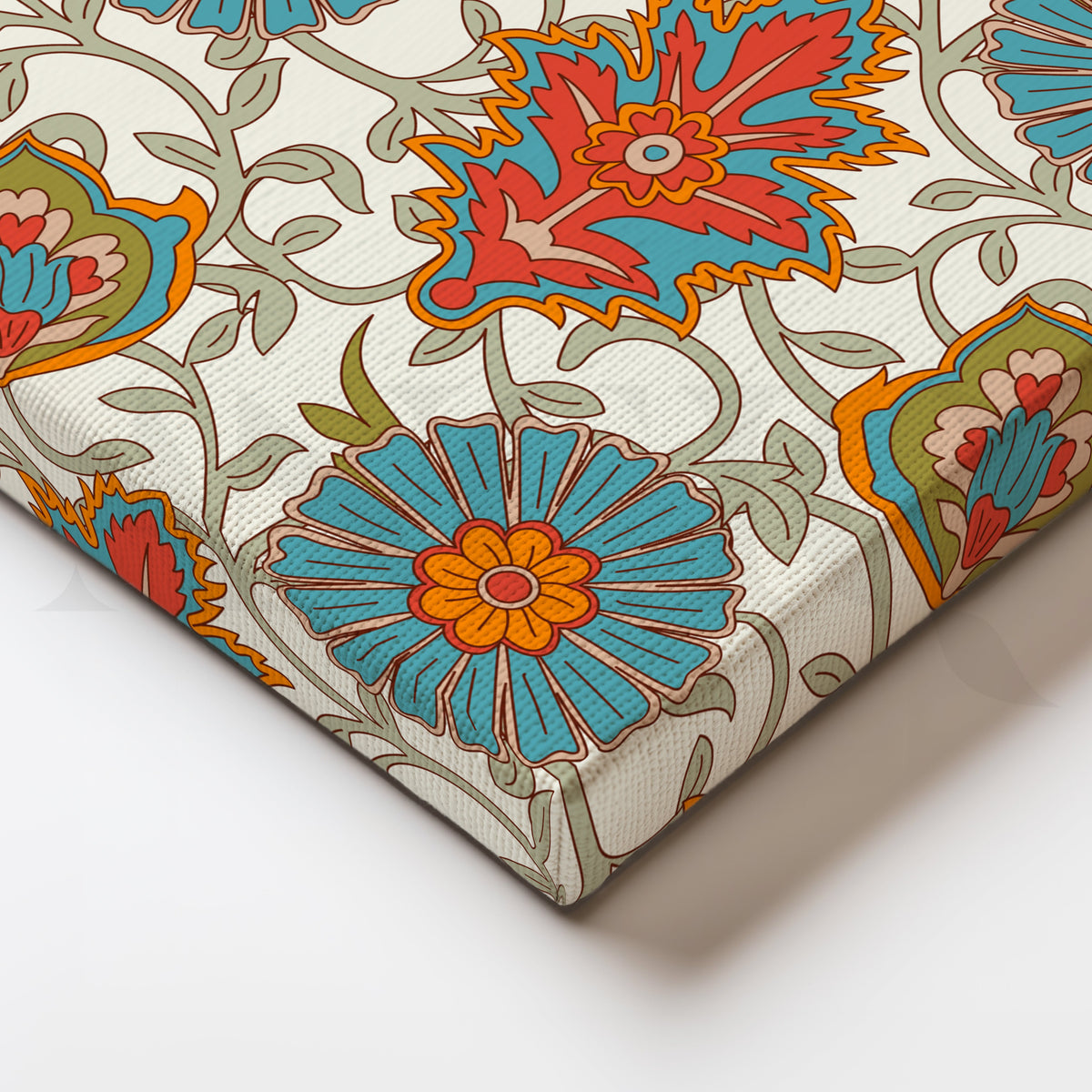 Heritage Floral Pattern Canvas Artwork – Asha Art Studio – Image 2