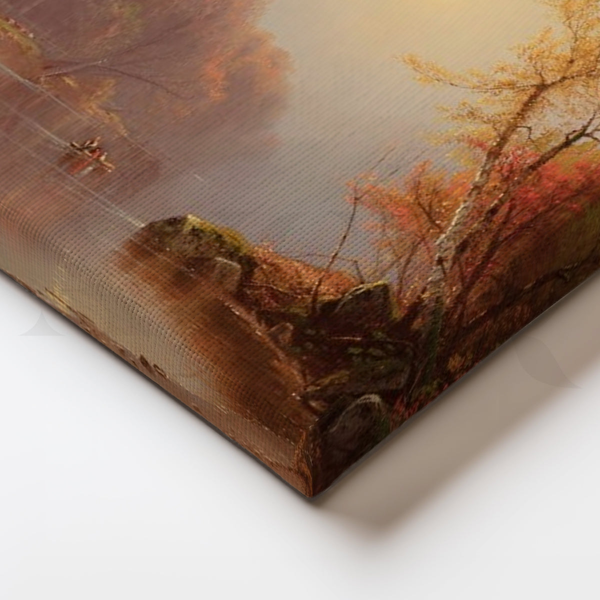 Twilight River Row Canvas Artwork – Asha Art Studio – Image 2