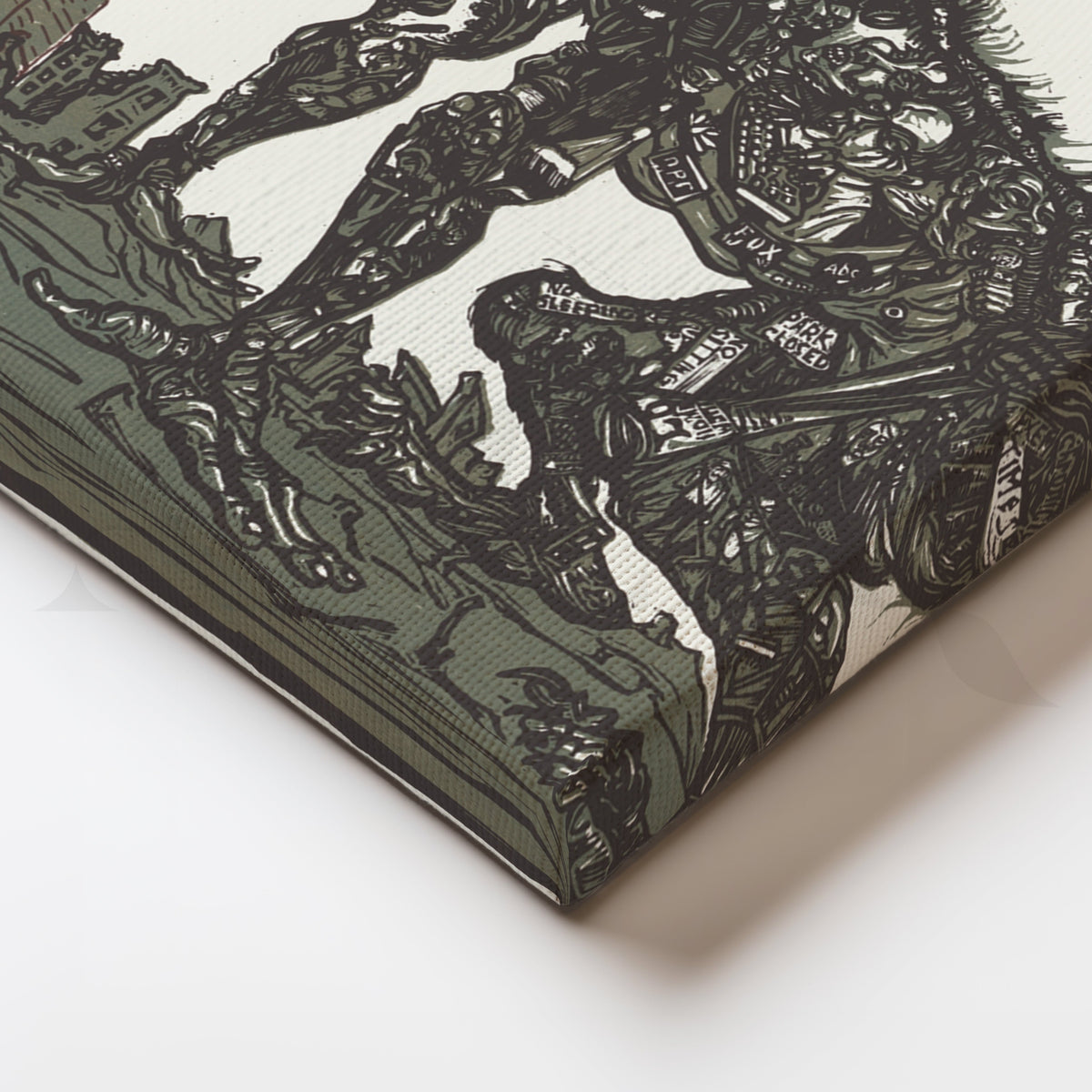 Devour the Poor Canvas Artwork – Asha Art Studio – Image 2