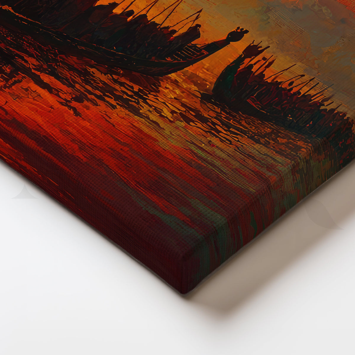 Sunset Drifters Canvas Artwork – Asha Art Studio – Image 2