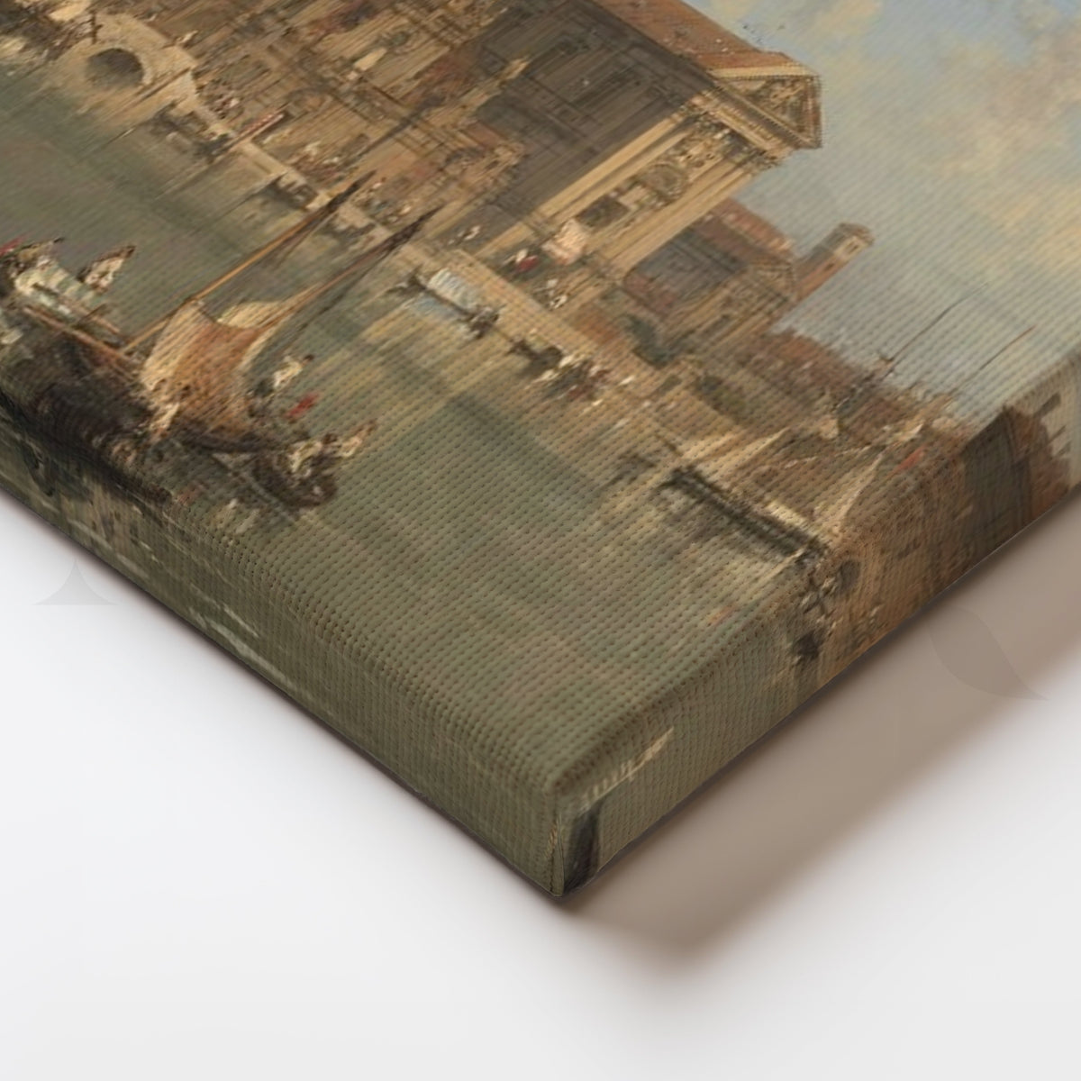 Venetian Waterfront Canvas Artwork – Asha Art Studio – Image 2