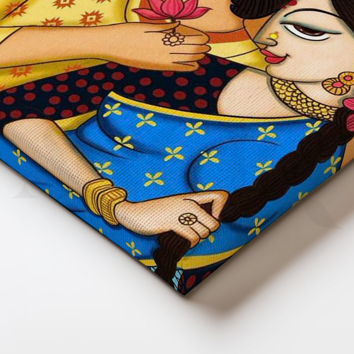 Romantic Indian Folk Couple Artwork – Asha Art Studio – Image 2