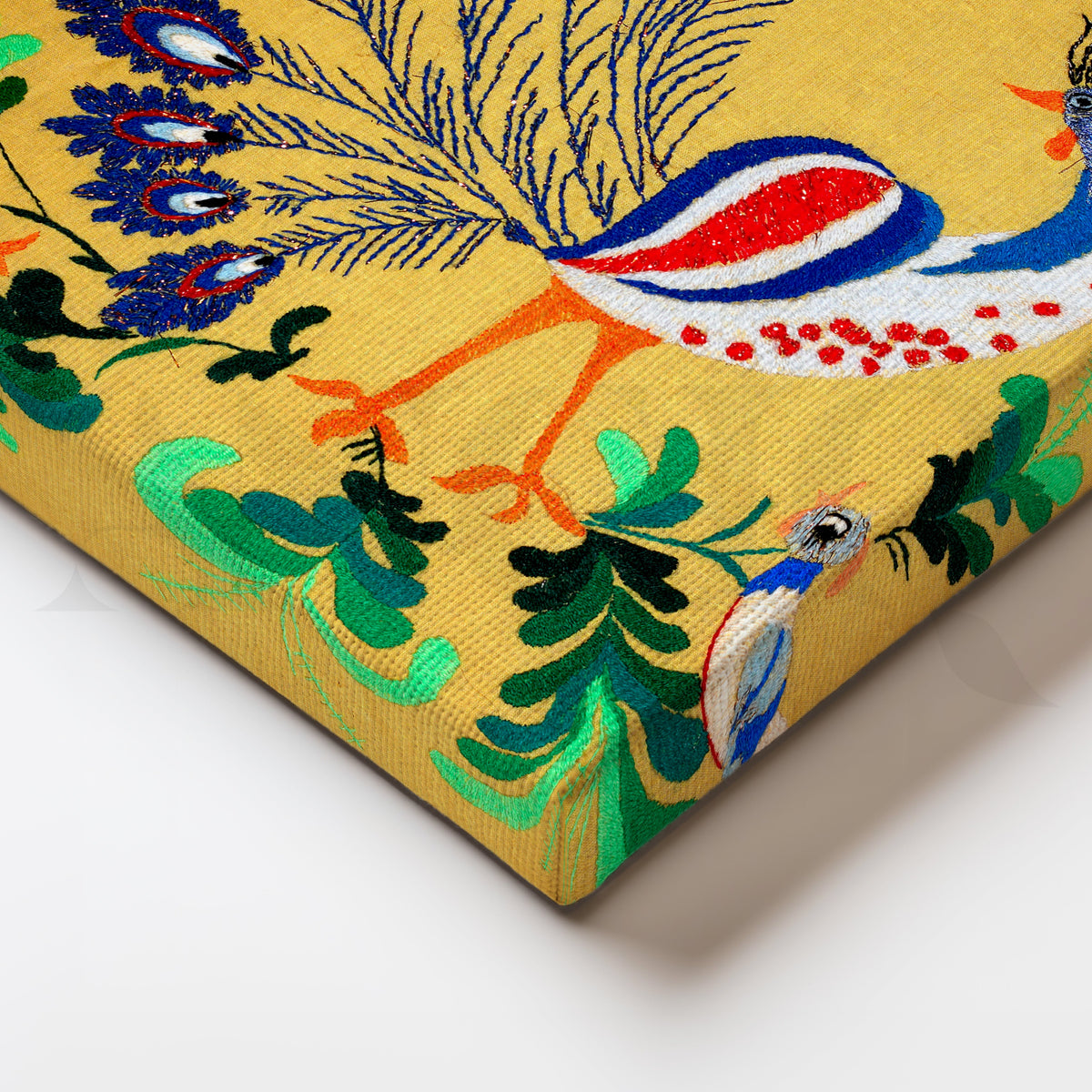Majestic Peacock Canvas Artwork – Asha Art Studio – Image 2