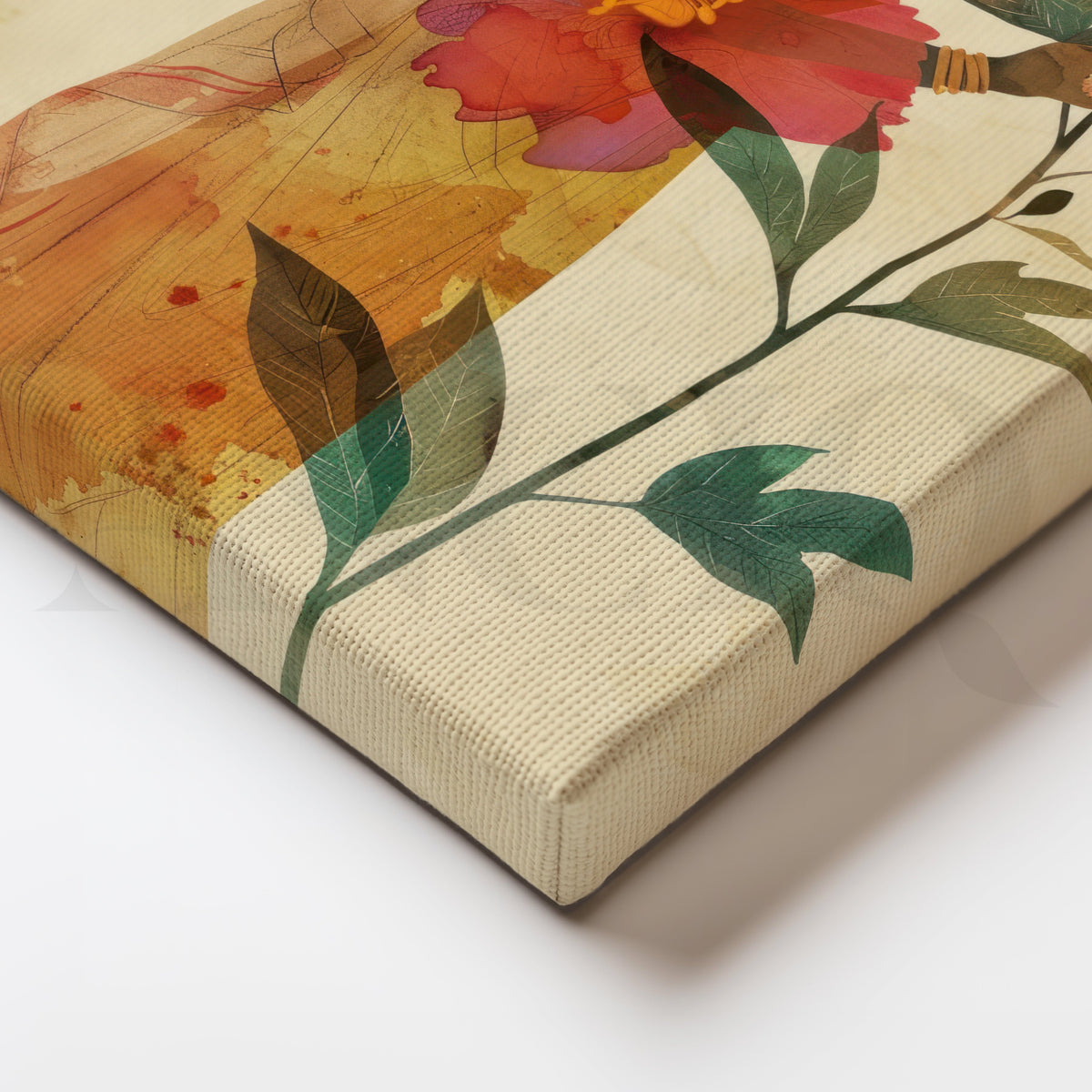 Floral Devotion Canvas Artwork – Asha Art Studio – Image 2