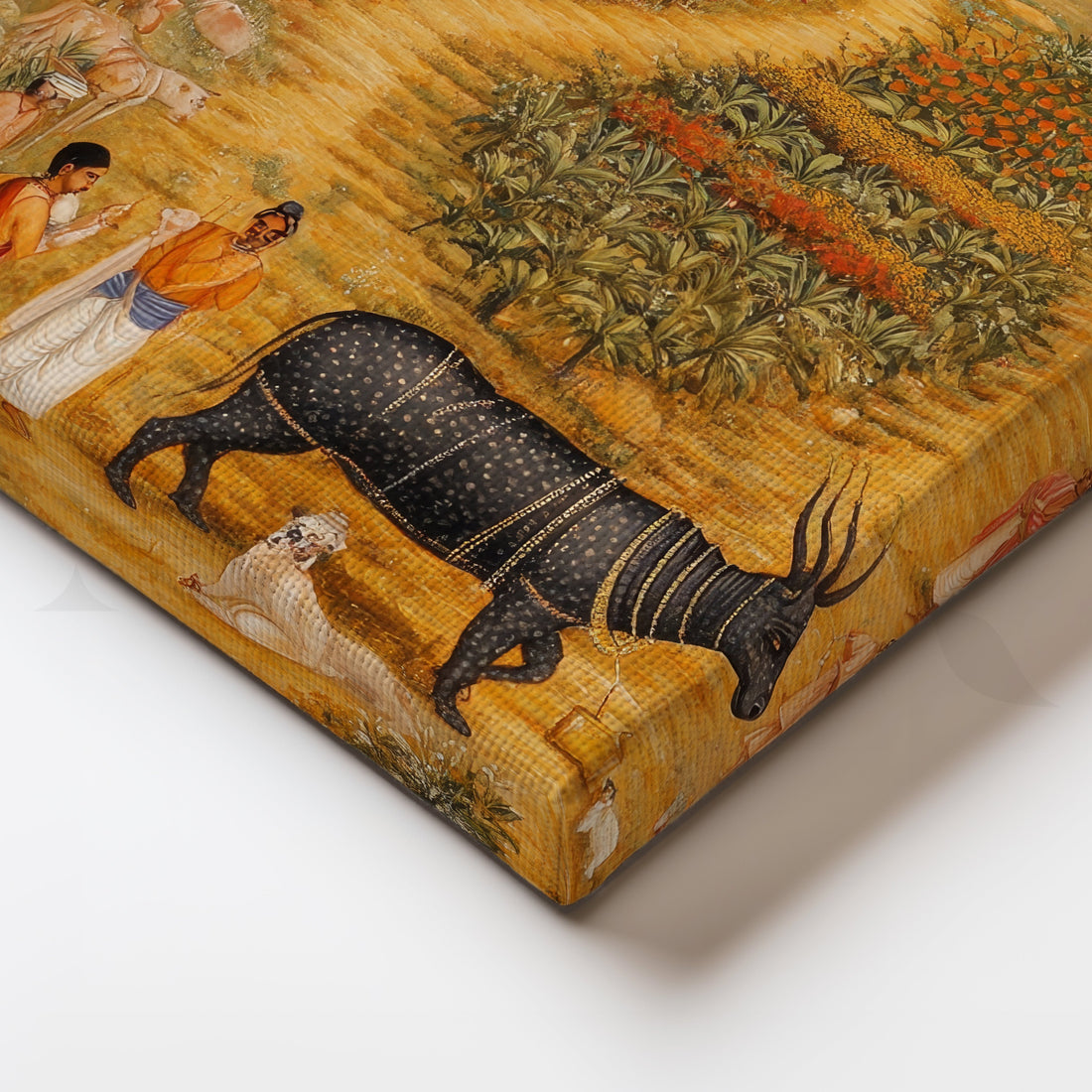 The Sacred Path to the Temple Canvas Artwork – Asha Art Studio