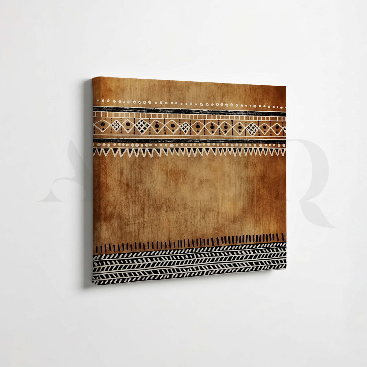 Earthy Tribal Pattern Gallery Wall Set of 4 – Asha Art Studio – Image 6