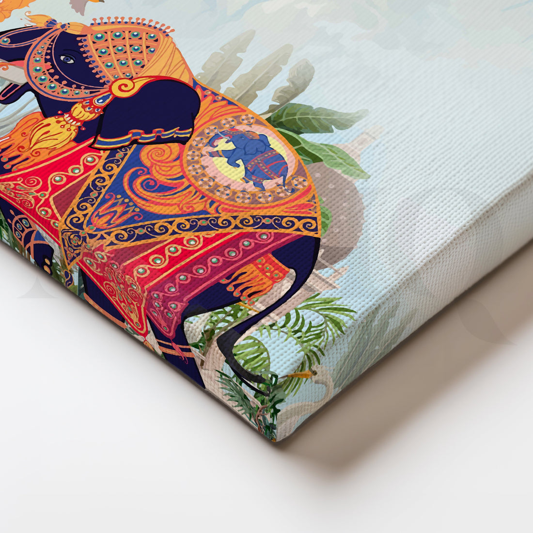 Royal Elephant Canvas Artwork – Asha Art Studio